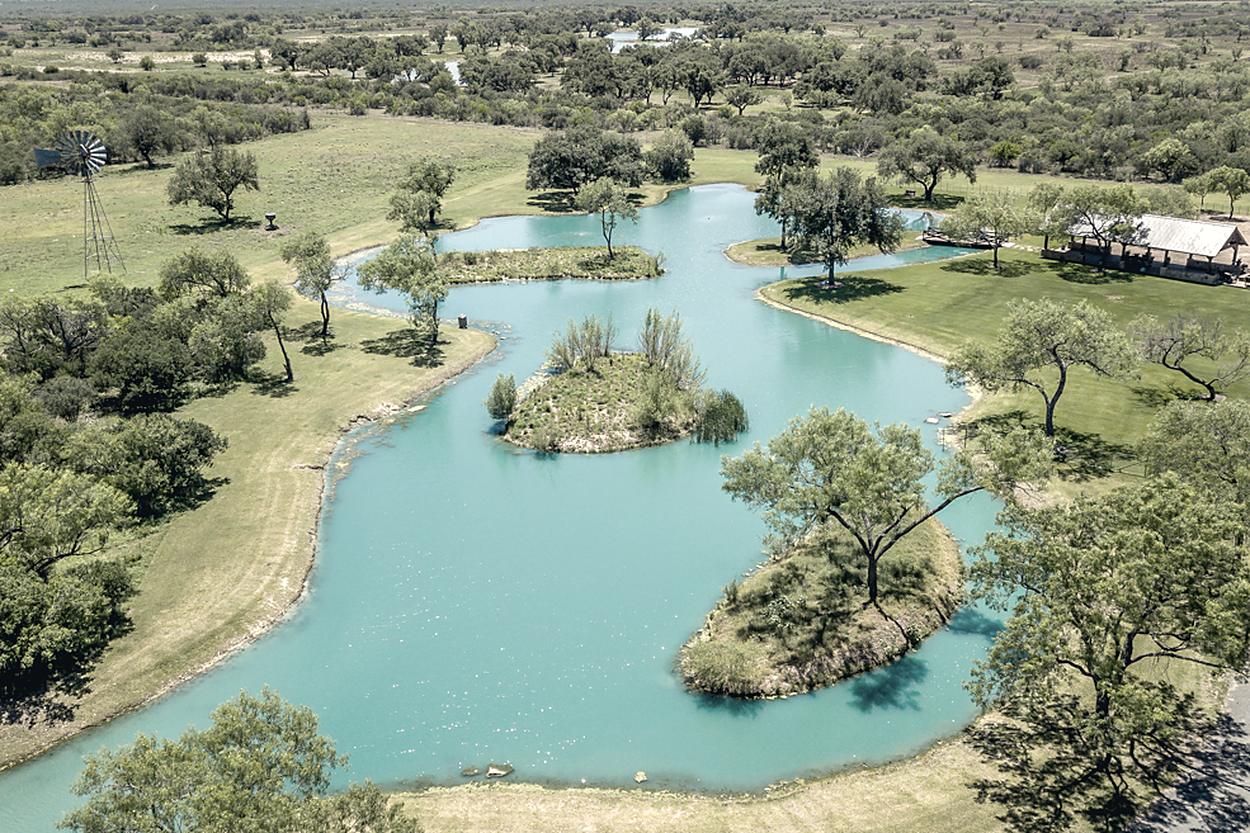 Aerial of the lake system